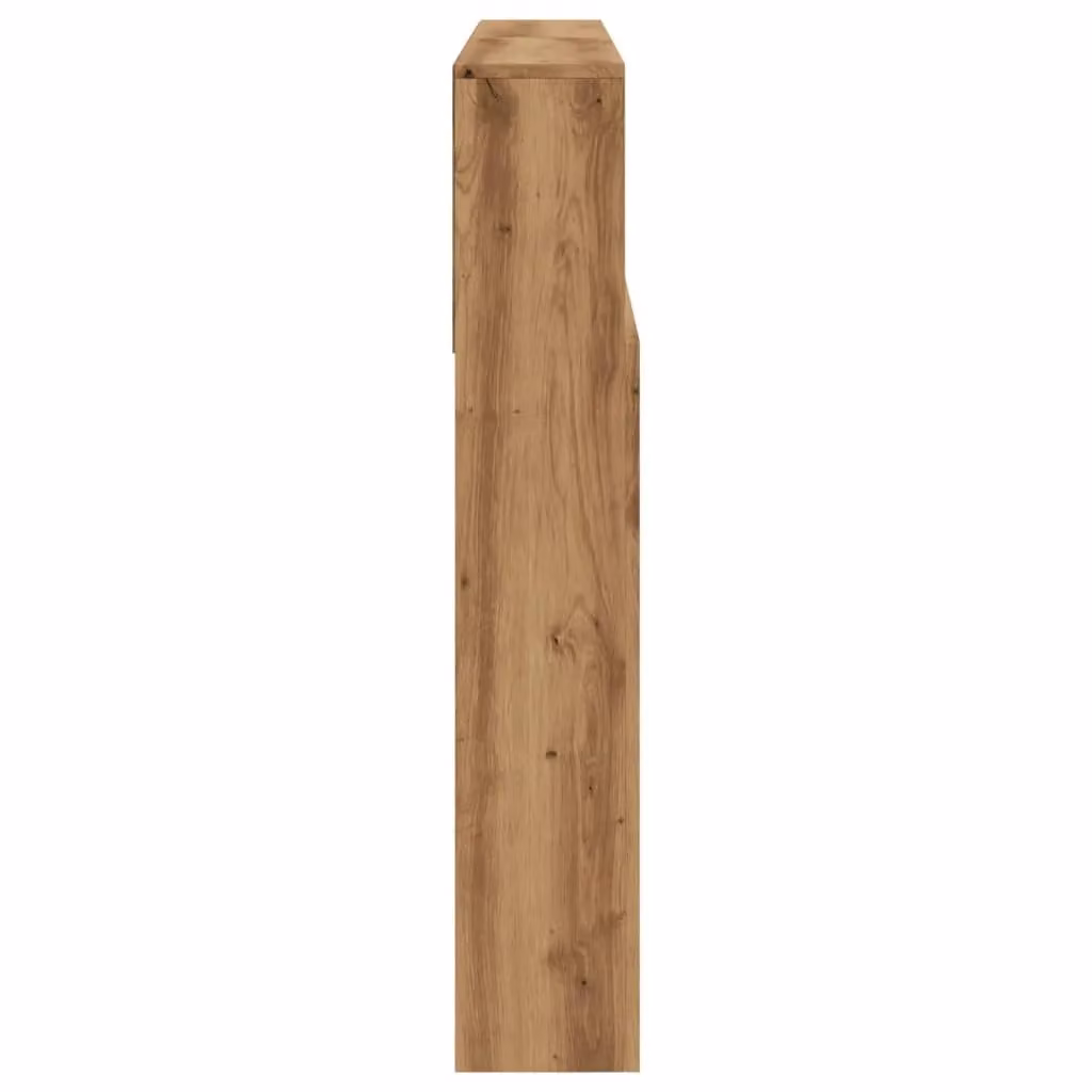 Berkfield Home Artisan Oak Headboard Cabinet in Brown, W: 140 cm, D: 19 cm, H: 103.5 cm – 4