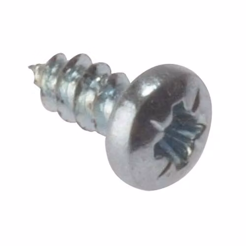 Forgefix Pozidriv Pan Head Self Tapping Screws, Silver, Box of 200