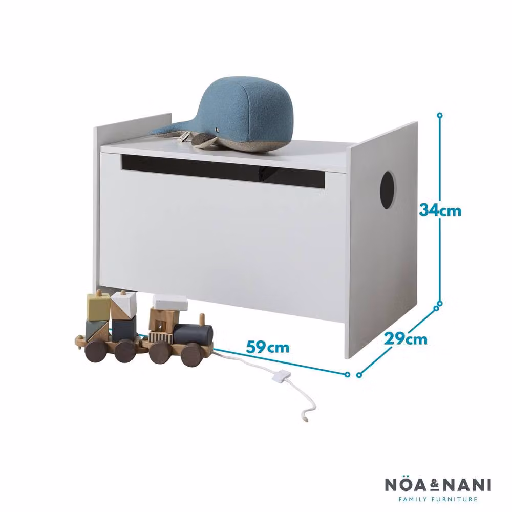 Nöa and Nani Ida Toy Box Organiser in White – 3