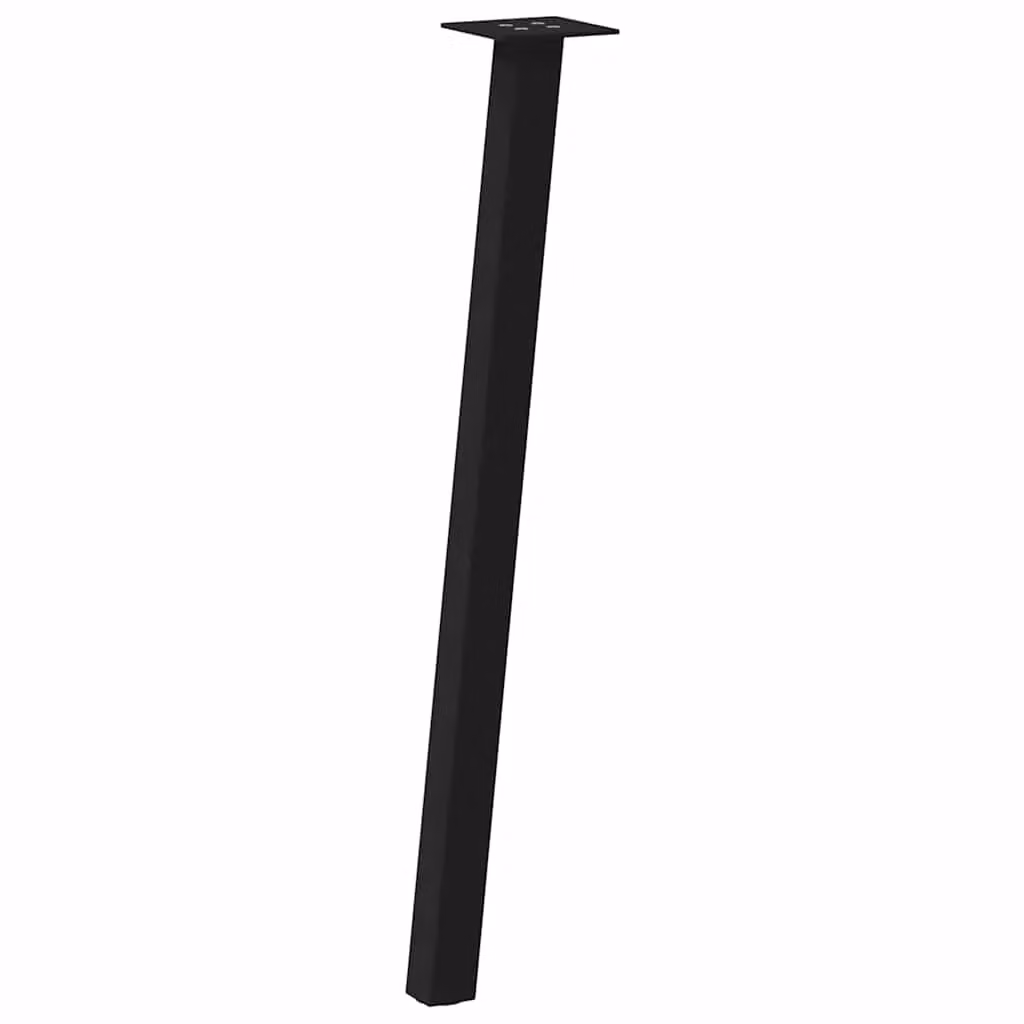 Berkfield Home Steel Coffee Table Legs, 4 Pieces, Black, Height: 72 cm – 2