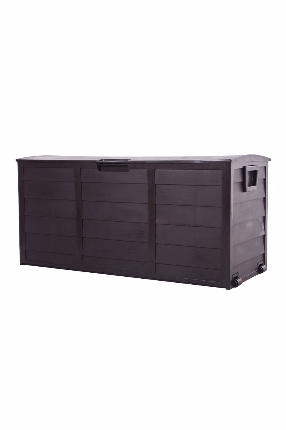 Living and Home Outdoor Storage Deck Box with Wheels in Dark Brown – 2