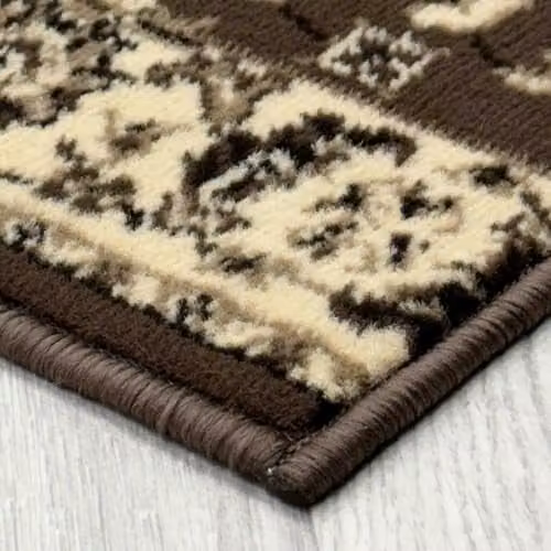 runrug Soft and Luxurious Brown Hallway Runner Rug, Stain-Resistant Woven Carpet for Hall, Kitchen and Corridor, W/D/H: 360 x 70 x 0.9 cm – 5