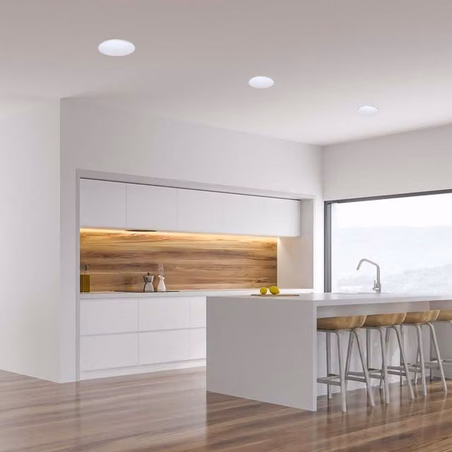 Milagro Bravo LED Ceiling Lamp, White, Diameter: 33 cm