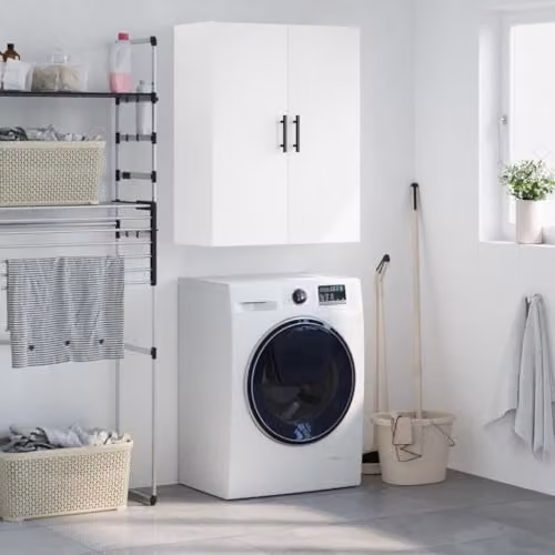 vidaXL Wall Mounted Cabinet White W/D/H: 69.5 x 34.0 x 90.0 cm – 2