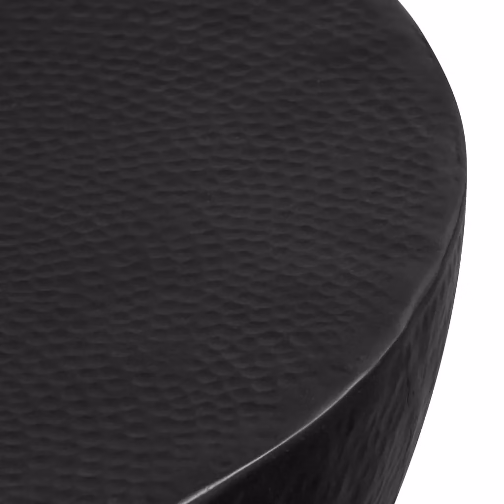 Berkfield Home Hammered Aluminium Coffee Table in Black, W: 70 cm, D: 30 cm – 3