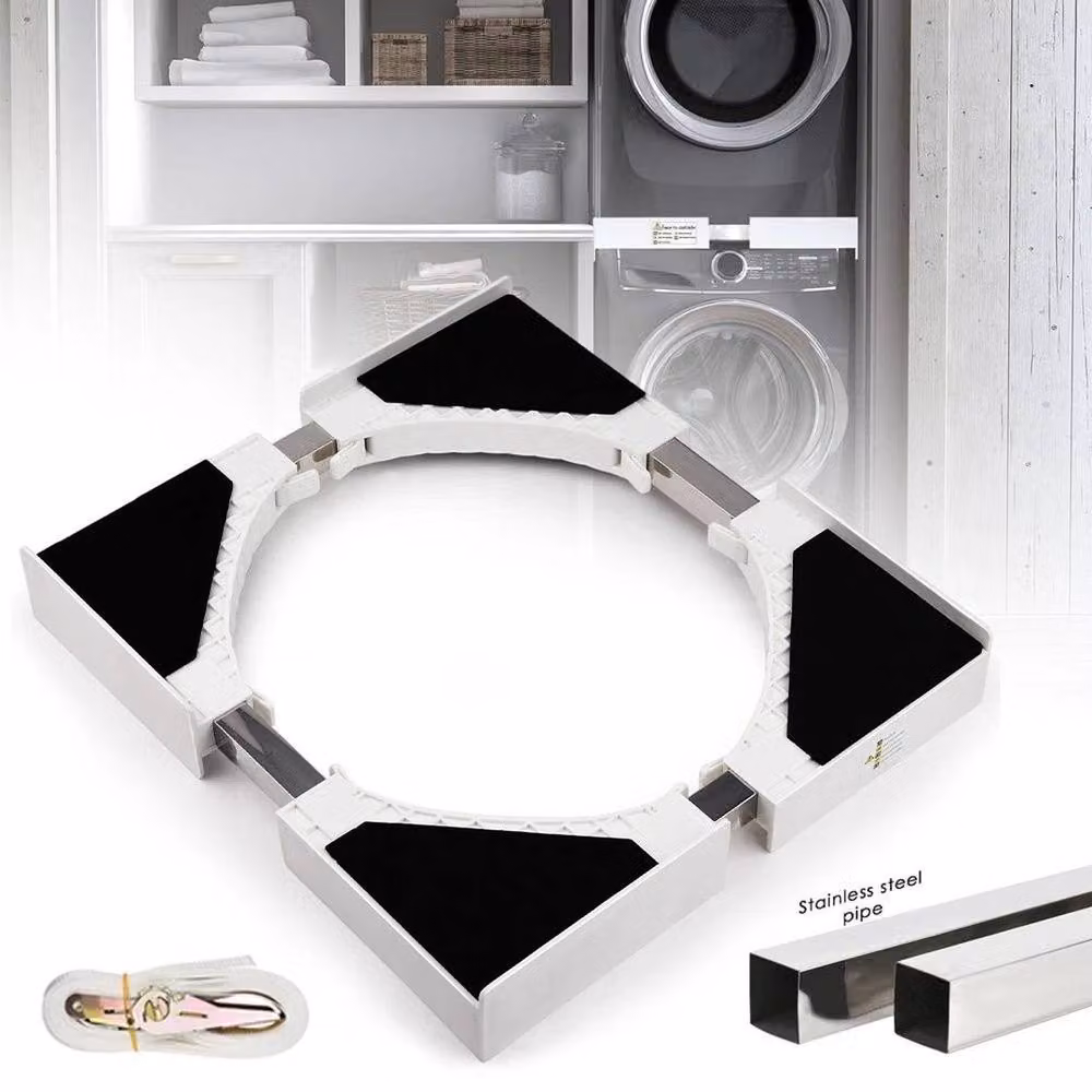 FLAVORA Adjustable Washer Dryer Stack Kit in White – 3
