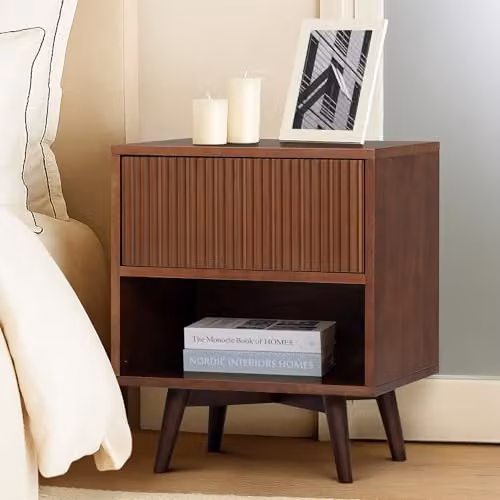 Teamson Home Tremolo Bedside Table in Brown – 2