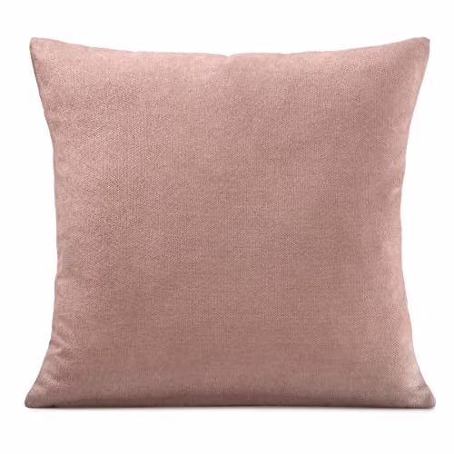 Alan Symonds Pink Velvet Chenille Square Cushion, W/D/H: 45 x 45 x 45 cm – 1