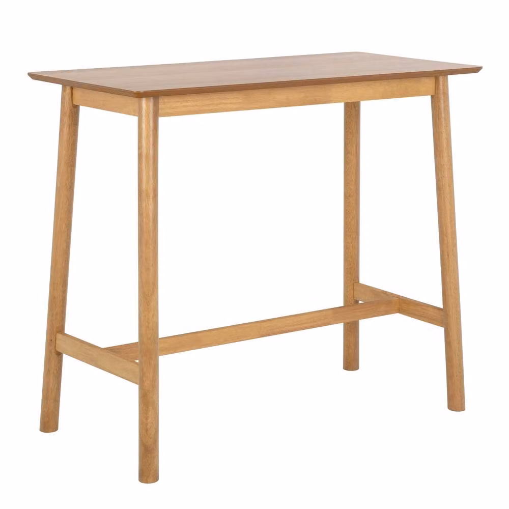 Wyld Haus Quietwood Oak Bar Table in Natural Brown, H 105.0 cm x W 60.0 cm x D 60.0 cm – 2
