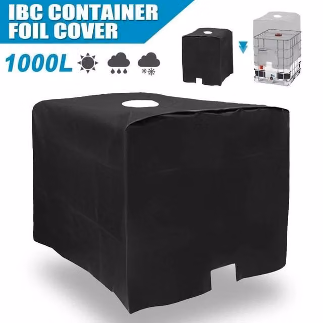 FLAVORA 210D IBC Tank Protective Cover in Black, 0.6m2 – 1