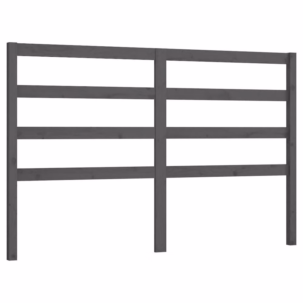 Berkfield Home Beautiful Bed Headboard in Grey Solid Pine, W: 166 cm, D: 4 cm, H: 100 cm – 2