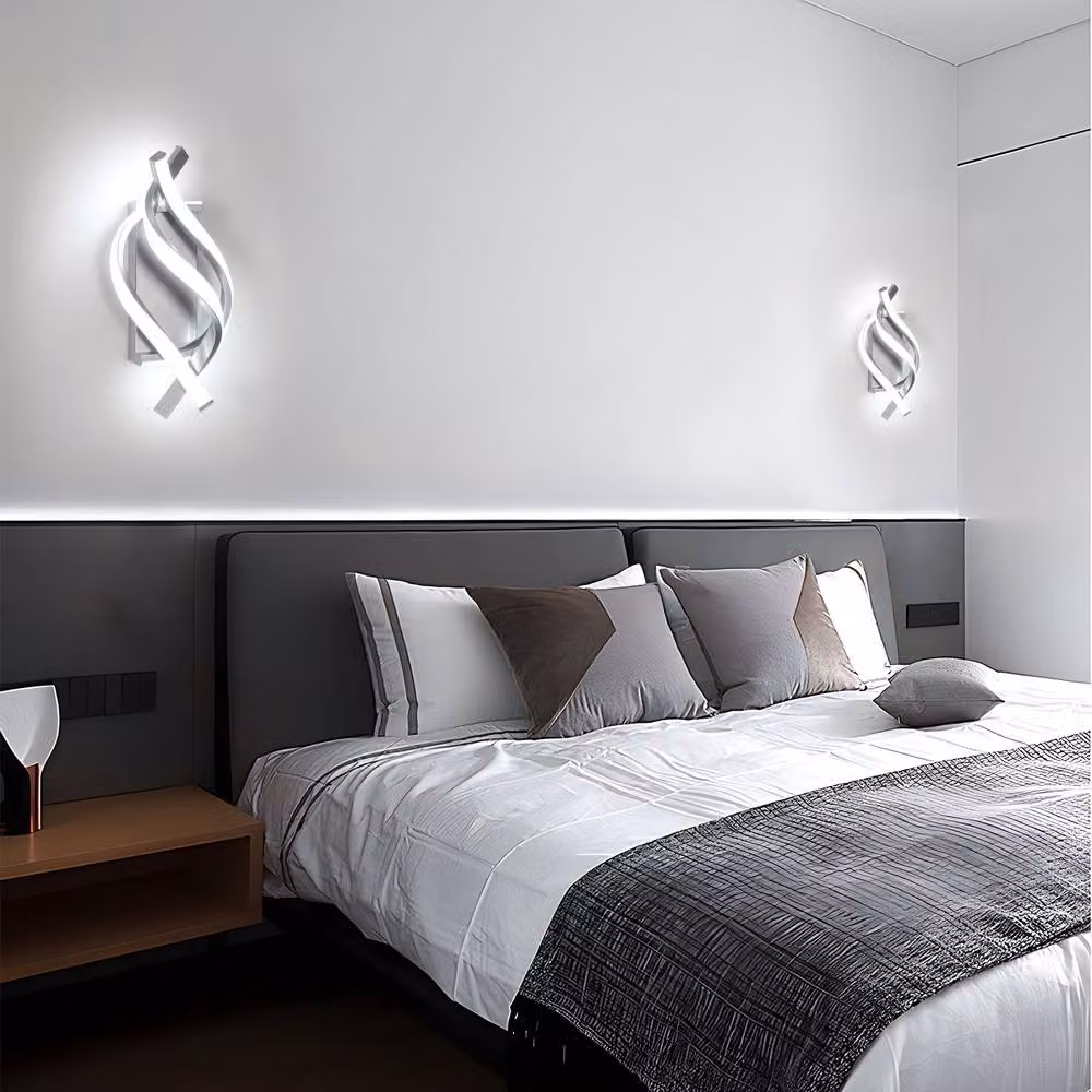Pheashine Silver Modern LED Wall Light, 22W 6500K Cool White – 3