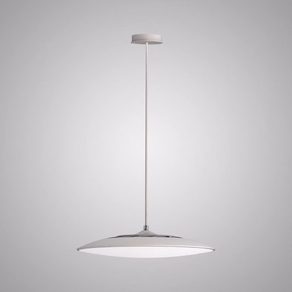 Netlighting Slim Round LED Pendant Light, White, 16W, 3000K, 1440lm, Diameter: 25 cm – 2