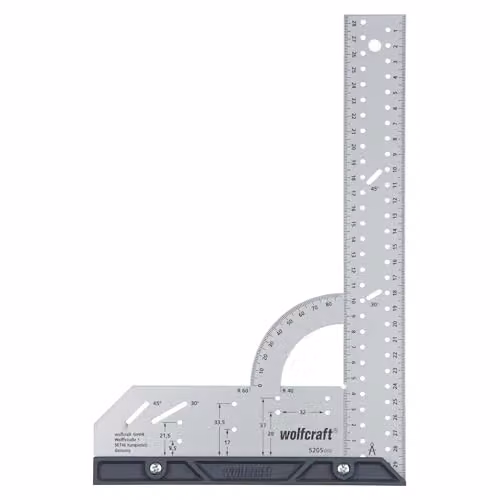 Wolfcraft Universal Angle and Try Square in Grey and Silver, 30.3 cm