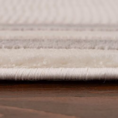 THE RUGS Carmel Modern Geometric Area Rug in Grey and Beige, W: 160 cm, D: 230 cm – 3