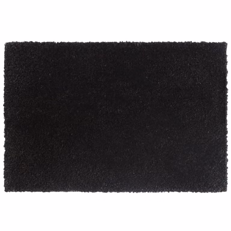Berkfield Home Set of 2 Tufted Coir and PVC Door Mats, Black and Brown, W: 60 cm, D: 40 cm