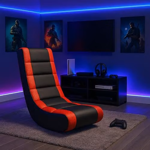 Ace Bayou ABC Life Style Furniture Video Rocker Gaming Chair for Adults in Black and Red Stripe – 2