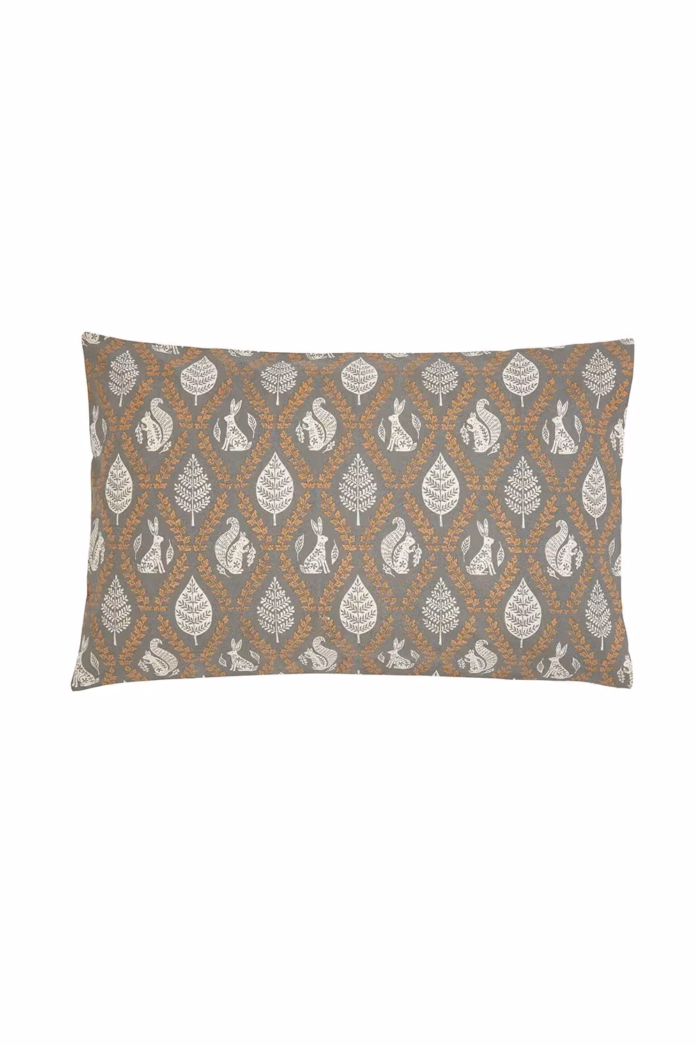 Helena Springfield Woodland Trellis Cotton Duvet Cover and Pillowcase Set in Grey and Bronze, 200 x 200 cm – 2
