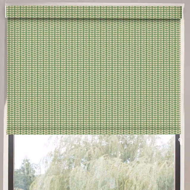 Orla Kiely Tiny Stem Translucent Made to Measure Roller Blind in Green
