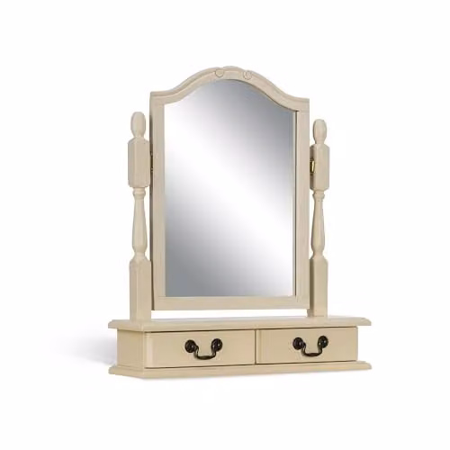 Statement Furniture Juliette Trinket Dressing Table Mirror with 2 Drawers in Gold – 2