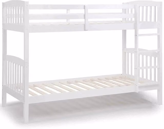 Kosy Koala White Pine Wood Kids Cabin Bunk Bed with House Frame – 1