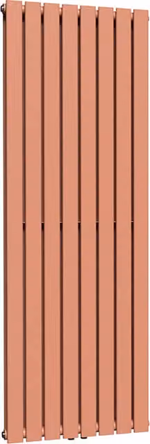 Lux Heat Coral Coloured Vertical Steel Radiator, H 160 cm x W 56 cm