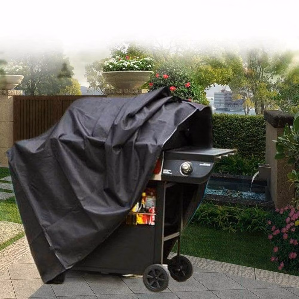 SPETLEK Heavy Duty Waterproof BBQ Cover in Black, W/D/H: 100 x 60 x 150 cm – 4