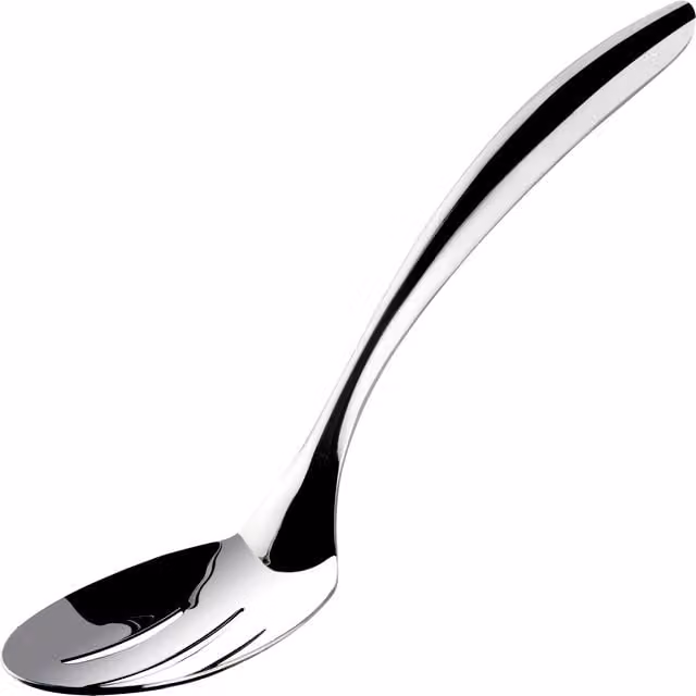 Cuisipro Tempo Stainless Steel Slotted Spoon in Silver, Length: 34 cm