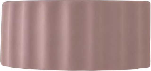 Pablo Ribbed Flush Ceramic Wall Light in Muted Pink