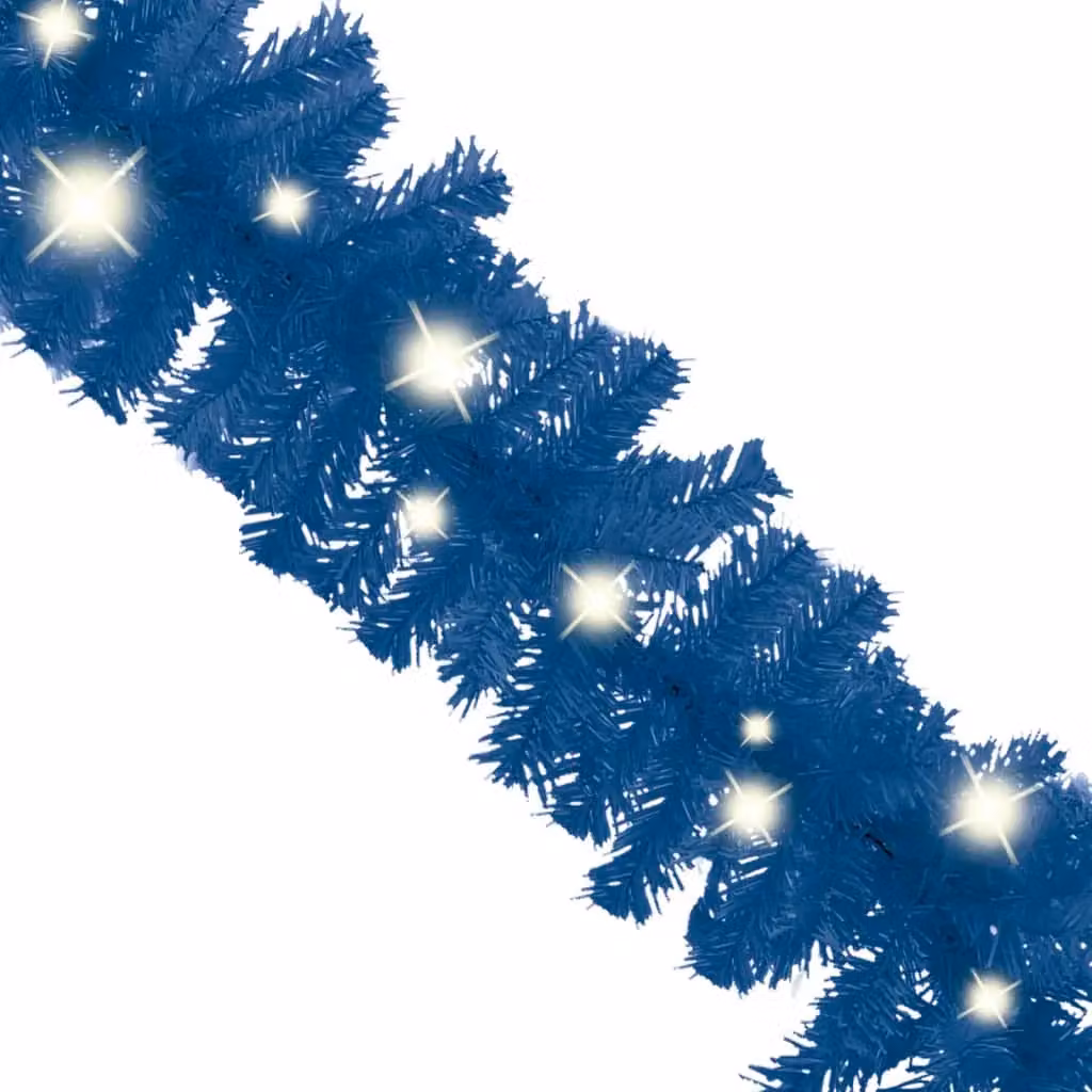Berkfield Home Christmas Garland with LED Lights, Blue, 5 m – 3