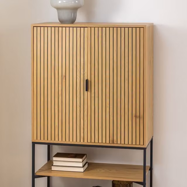 Furniture To Go Jaipur 2-Door Cabinet in Wild Oak