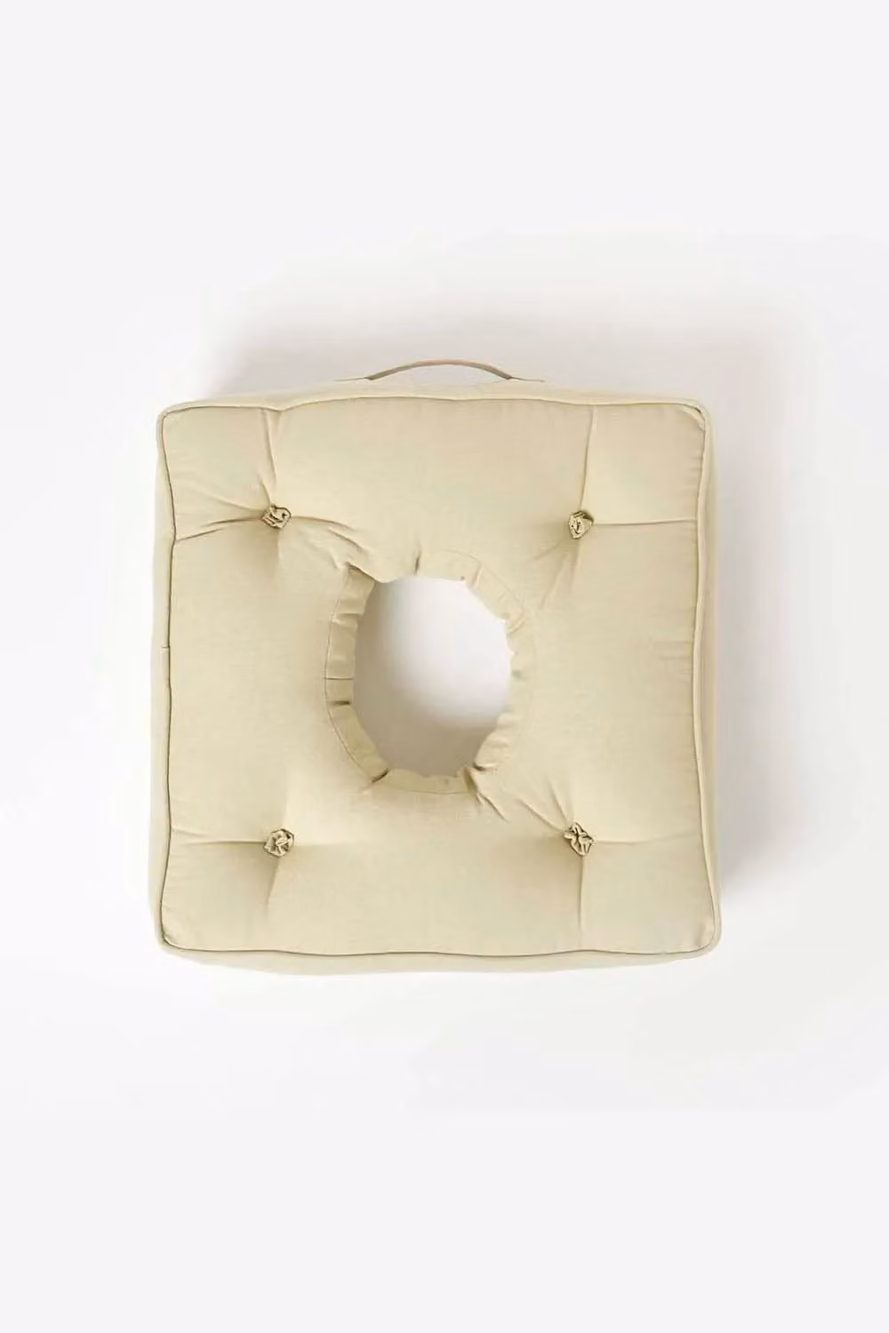 Homescapes Firm Pressure Relief Booster Cushion in Green, W/D/H: 50 x 50 x 10 cm