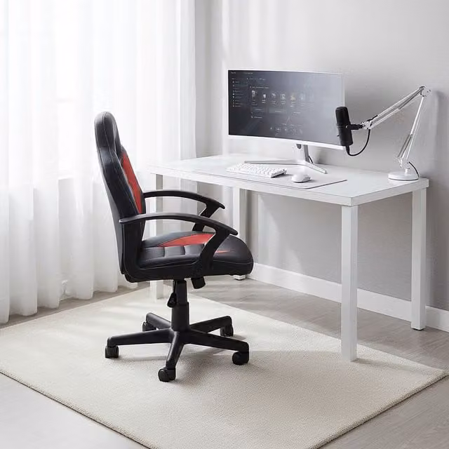 Orsina Red and Black Synthetic Leather Gaming and Home Office Chair