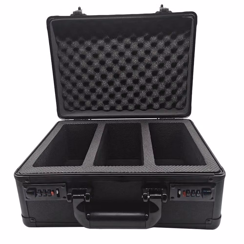 SPETLEK 3-Slot Black PSA Graded Card Storage Case with Handles – 3