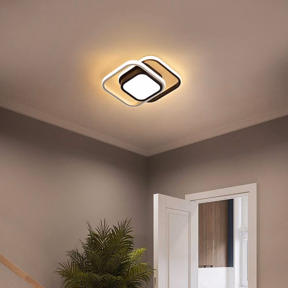 Pheashine Modern LED Ceiling Light in Black, 32W, Warm White 3000K, Length: 26 cm – 4