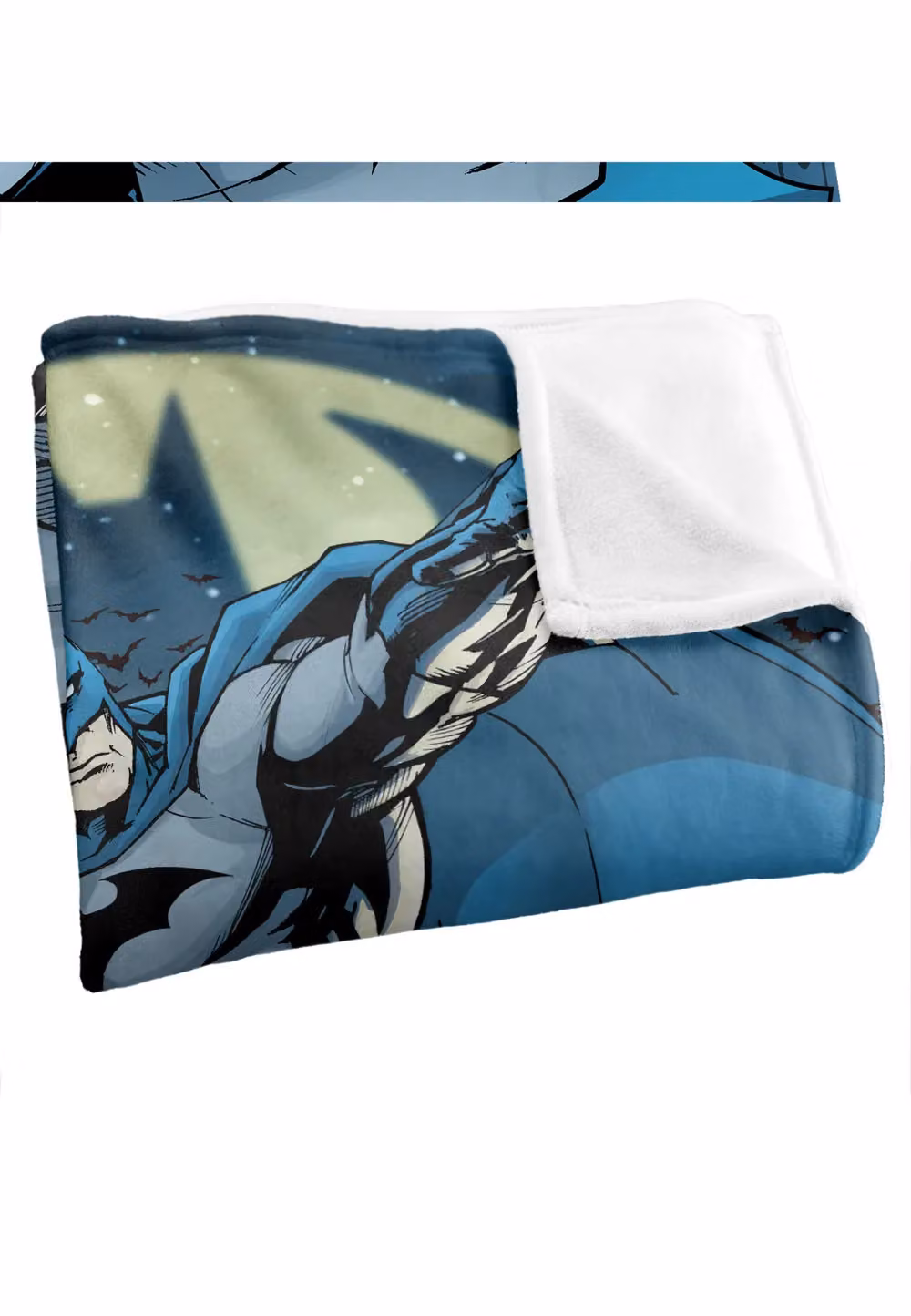 Batman Heed The Call Officially Licensed Silky Touch Super Soft Throw Blanket, White, W: 152 cm, D: 127 cm – 2