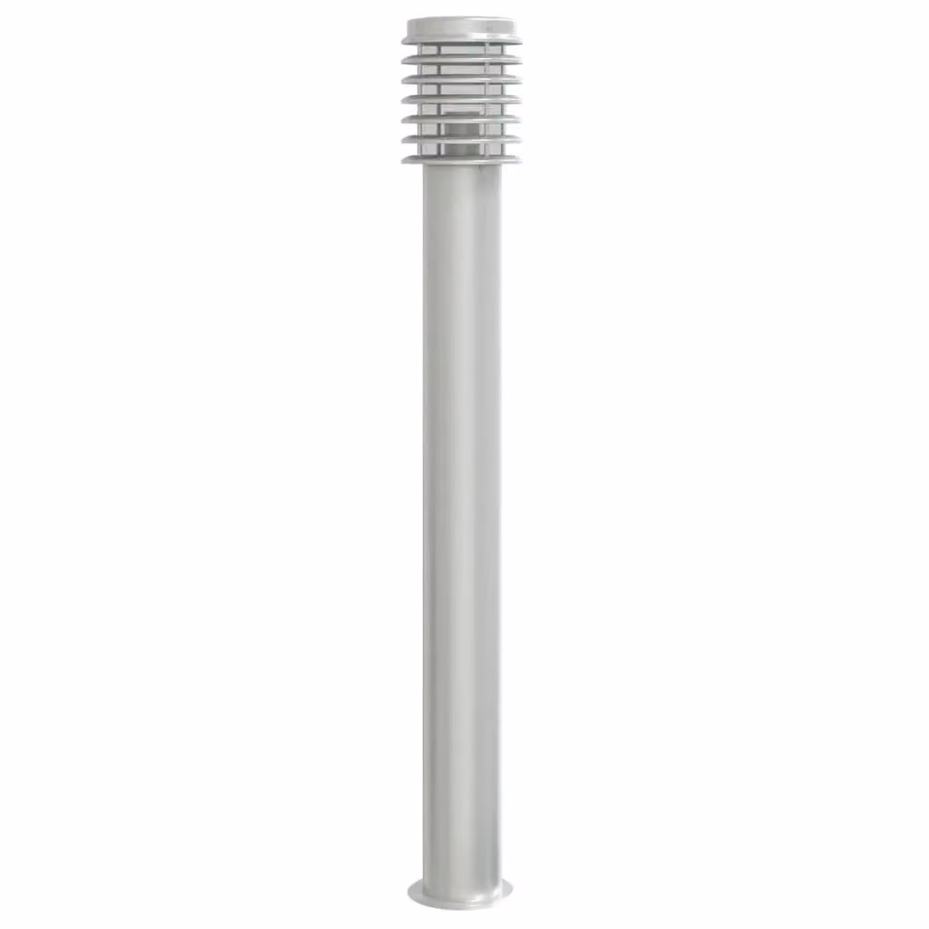 Berkfield Home Silver Stainless Steel Outdoor Floor Lamp, Height: 110 cm – 2
