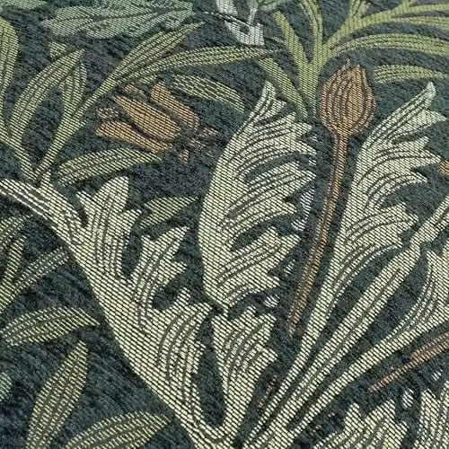 Morris & Co. Acorn Multi Jacquard Feather Filled Square Cushion, Green, W/D/H: 55 x 55 x 55 cm – 4