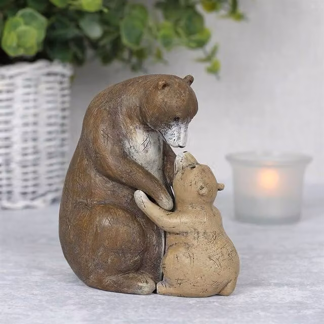 Uniqueful I Love You Beary Much Brown Multicolour Bear Ornament