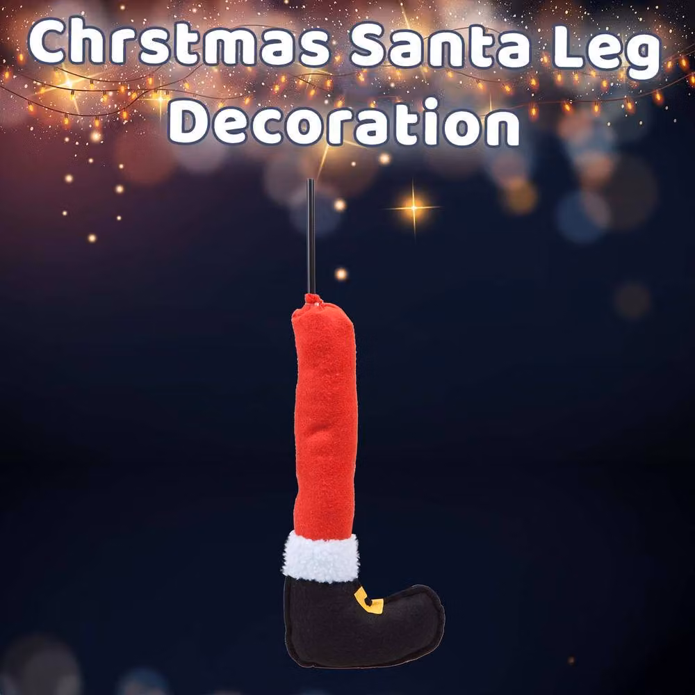 VFM e-Store Christmas Santa Leg Decoration in Red, H 56 cm x W 25 cm – 3