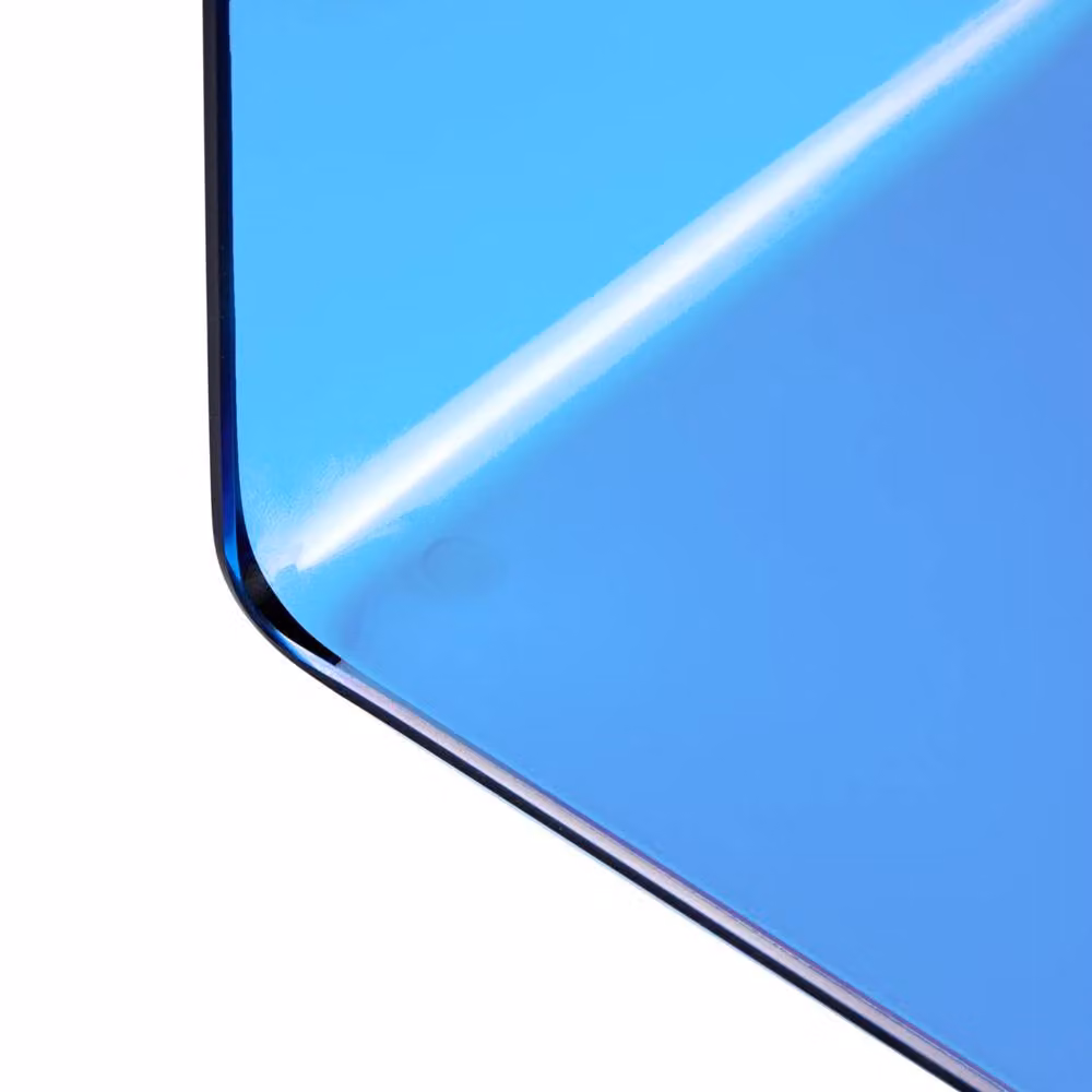 Wyld Haus Cantilever Side Table in Semi Transparent Blue Tempered Glass, W/D/H: 40 x 61 x 40 cm – 3