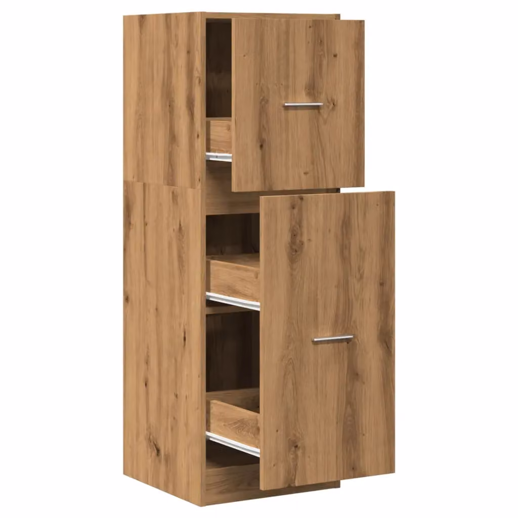 Berkfield Home Apothecary Cabinet in Artisan Oak, Brown, W/D/H: 40 x 41 x 118 cm – 2
