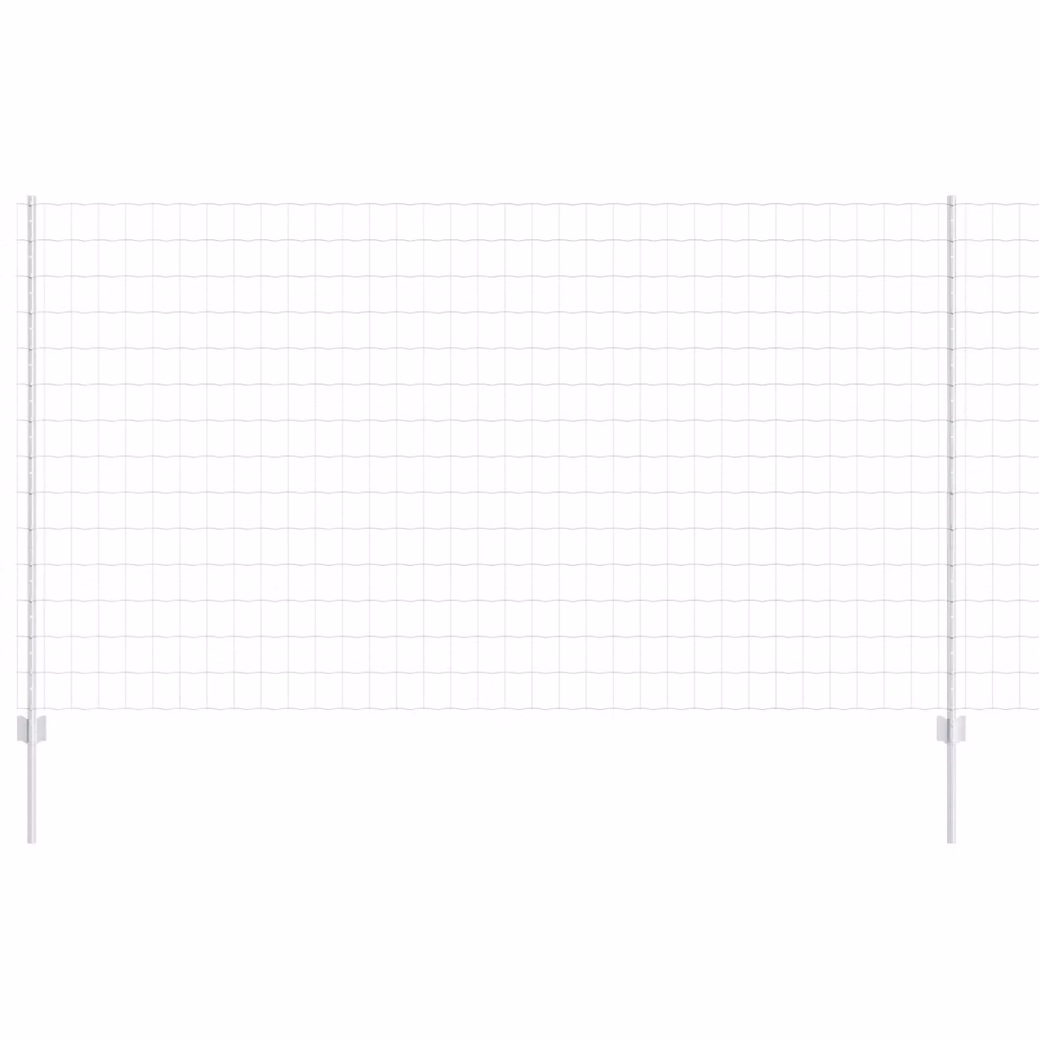 Berkfield Home Euro Fence with 10 U Posts, Silver Galvanised Steel, 4 x 10 m – 2