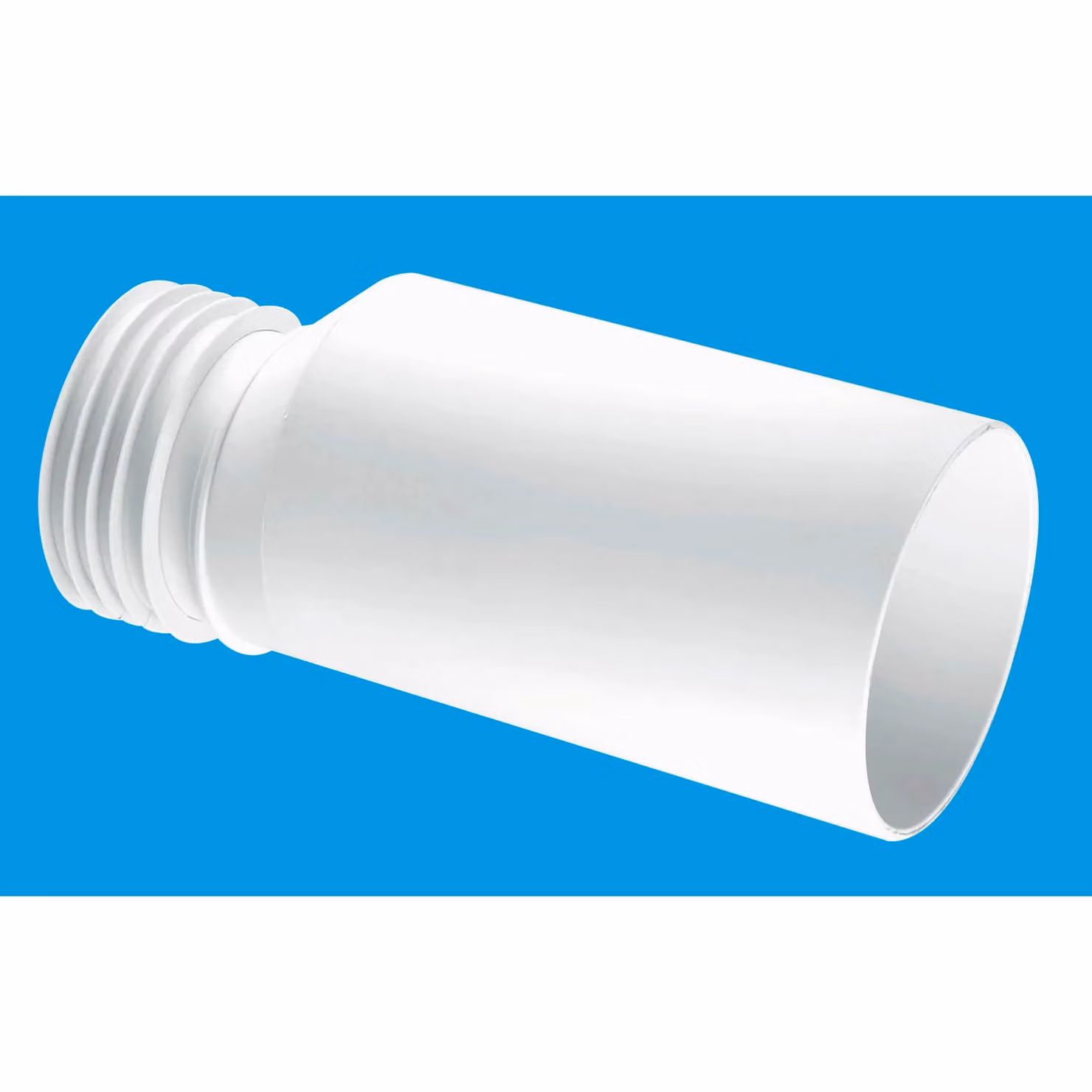 McAlpine WC-EXTD 10mm Offset Adjustable Length Plastic Extension Piece for Rigid WC in White