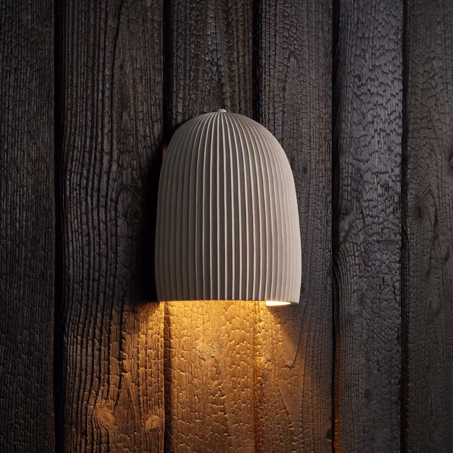 Industville Ramsay Cone Wall Light for Outdoor and Bathroom Use, White, H: 20.5 cm, W: 16.0 cm, D: 18.0 cm – 2