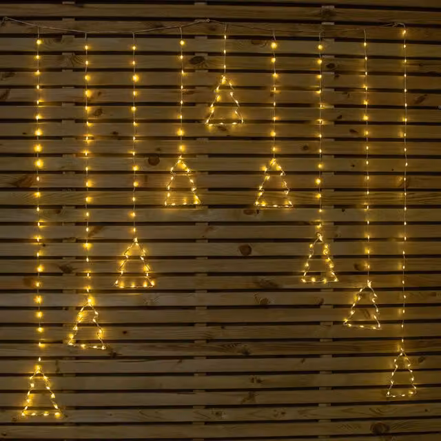 Samuel Alexander FlexiBrights Christmas Tree Curtain Lights, Warm White, W: 120 cm, H: 120 cm, D: 120 cm – 1