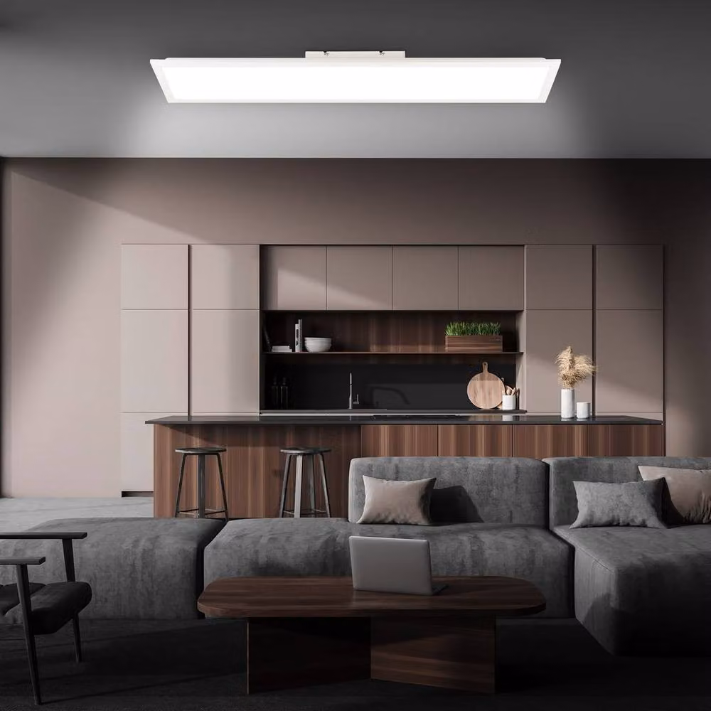 Briloner White LED Panel Bathroom Ceiling Light with Remote Control, Dimmable CCT, IP44 – 7