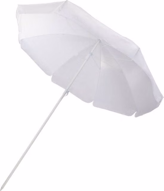 Floso Zenith Beach Stick Umbrella in White