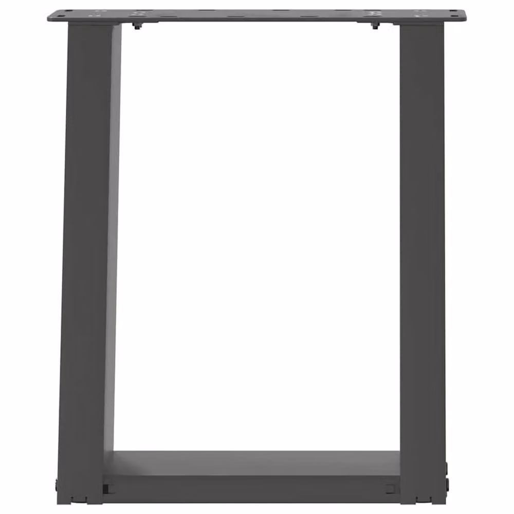 Berkfield Home U-Shaped Steel Coffee Table Legs, 2 Pieces, Anthracite Black, H: 42-43 cm x W: 38 cm – 3