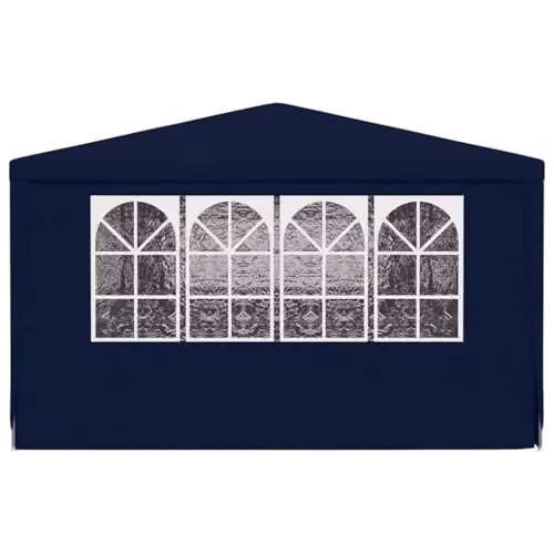 vidaXL Professional Party Tent with Side Walls and Windows, Blue, W: 9 m, D: 4 m – 4